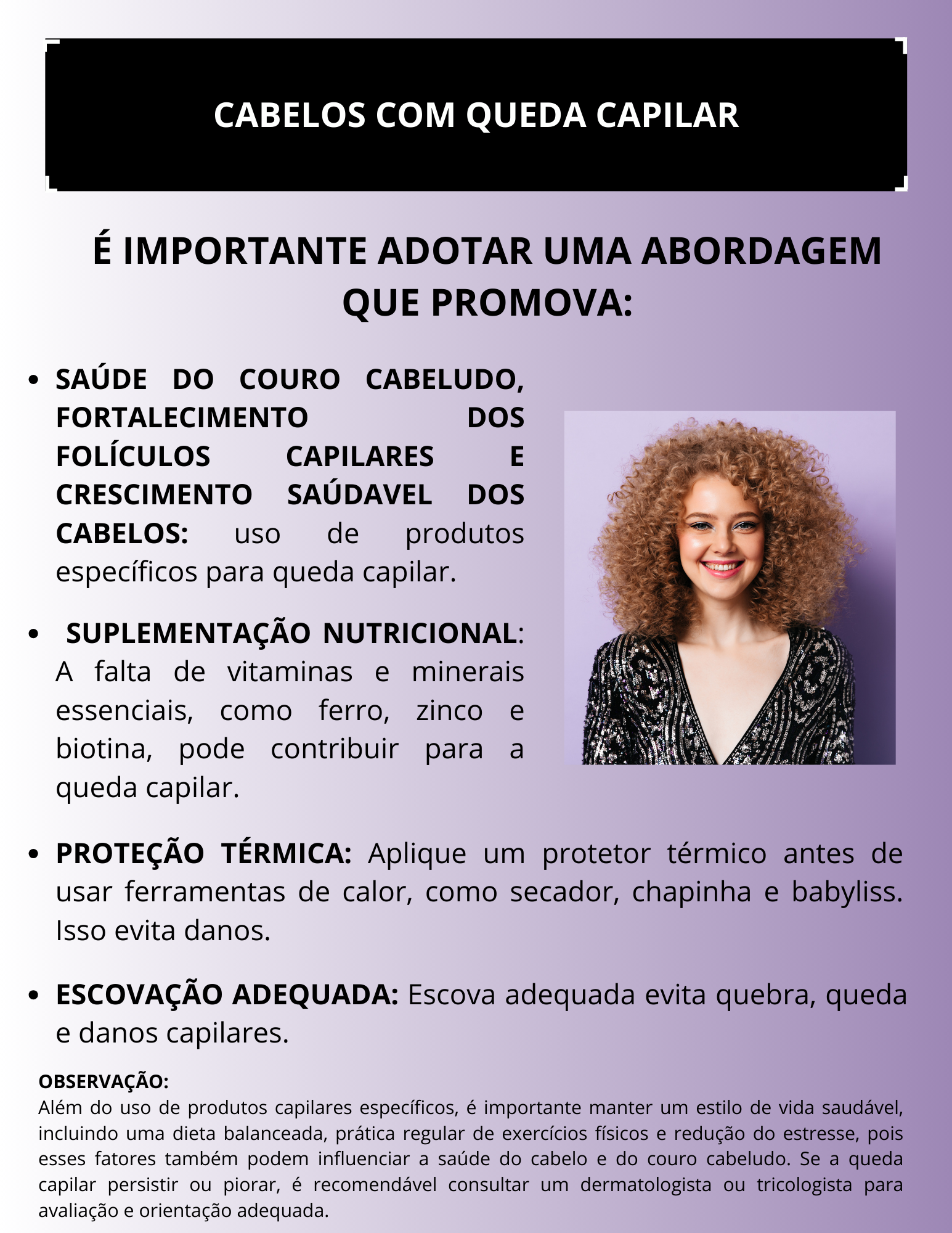 Capa Dor Cabelos com queda